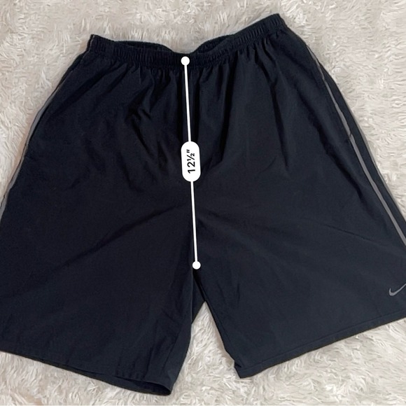 Men's Nike Athletic Shorts M Black Gray - Picture 8 of 9
